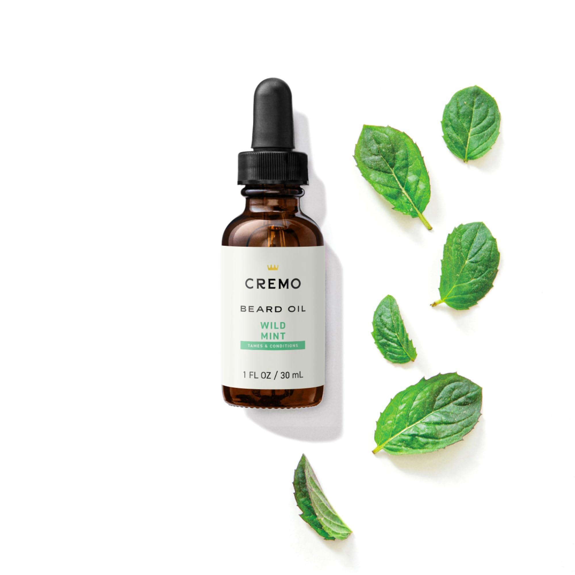 Cremo Cremo Beard Oil, Revitalizing Wild Mint, 1 fl oz - Restore Natural Moisture and Soften Your Beard To Help Relieve Beard Itch
