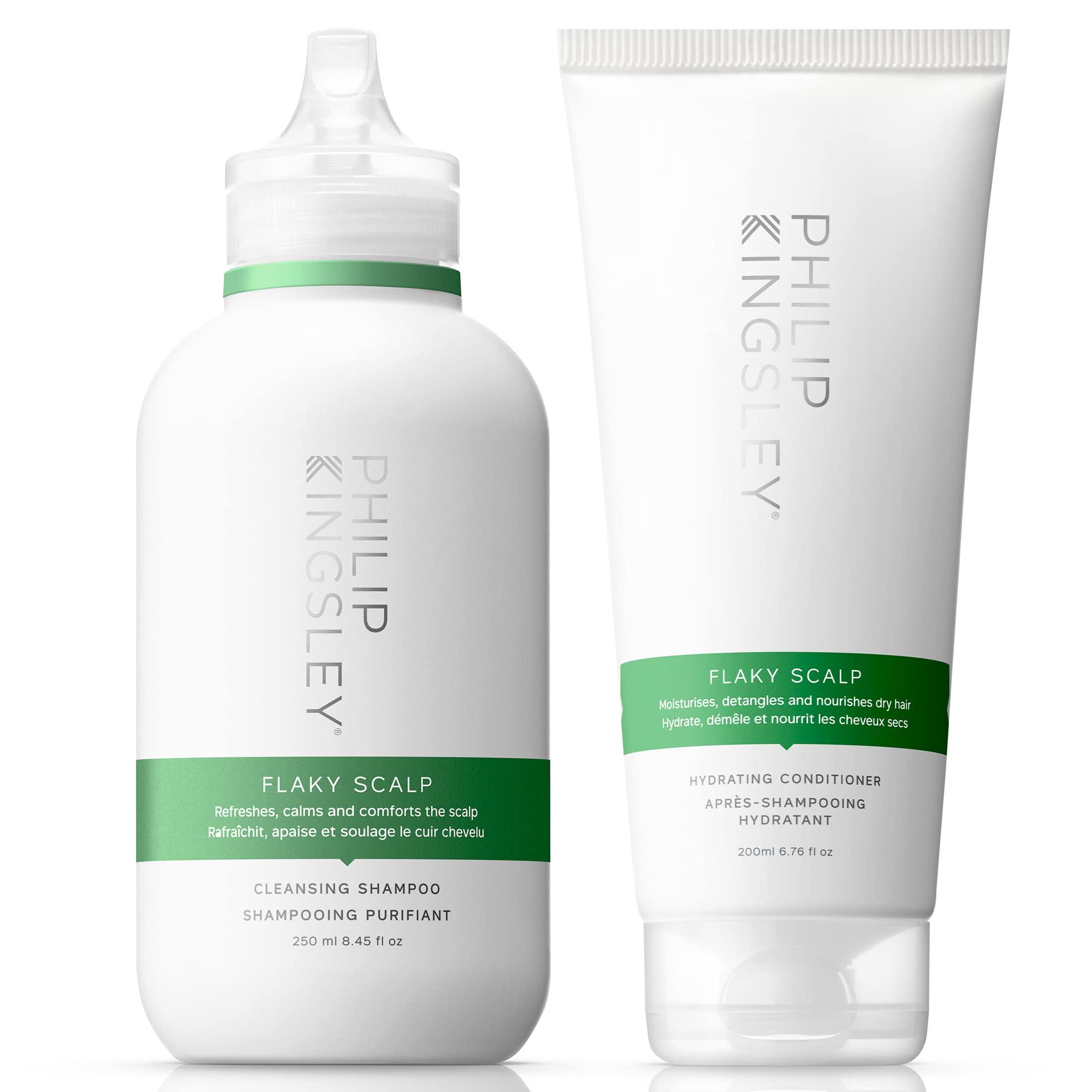 PHILIP KINGSLEY Flaky Scalp Shampoo and Conditioner Set for Dry Scalp Cleansing Hair Products Soothing, Soothes and Calms