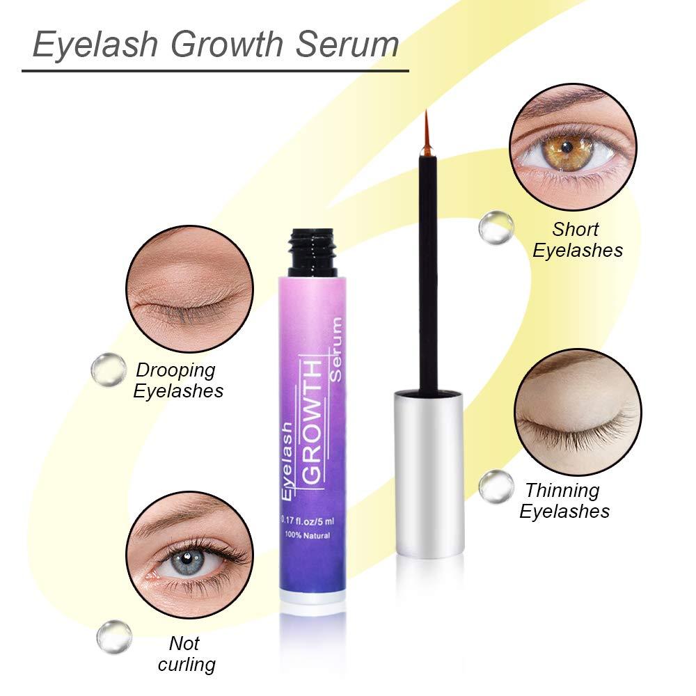 WQSDAPHEAG Eyelash Growth Serum to Grow LashesAdvanced Lash Serum Formula for Eyelash Growth and Thickness, Lash Growth Serum Enhancer (5ML)