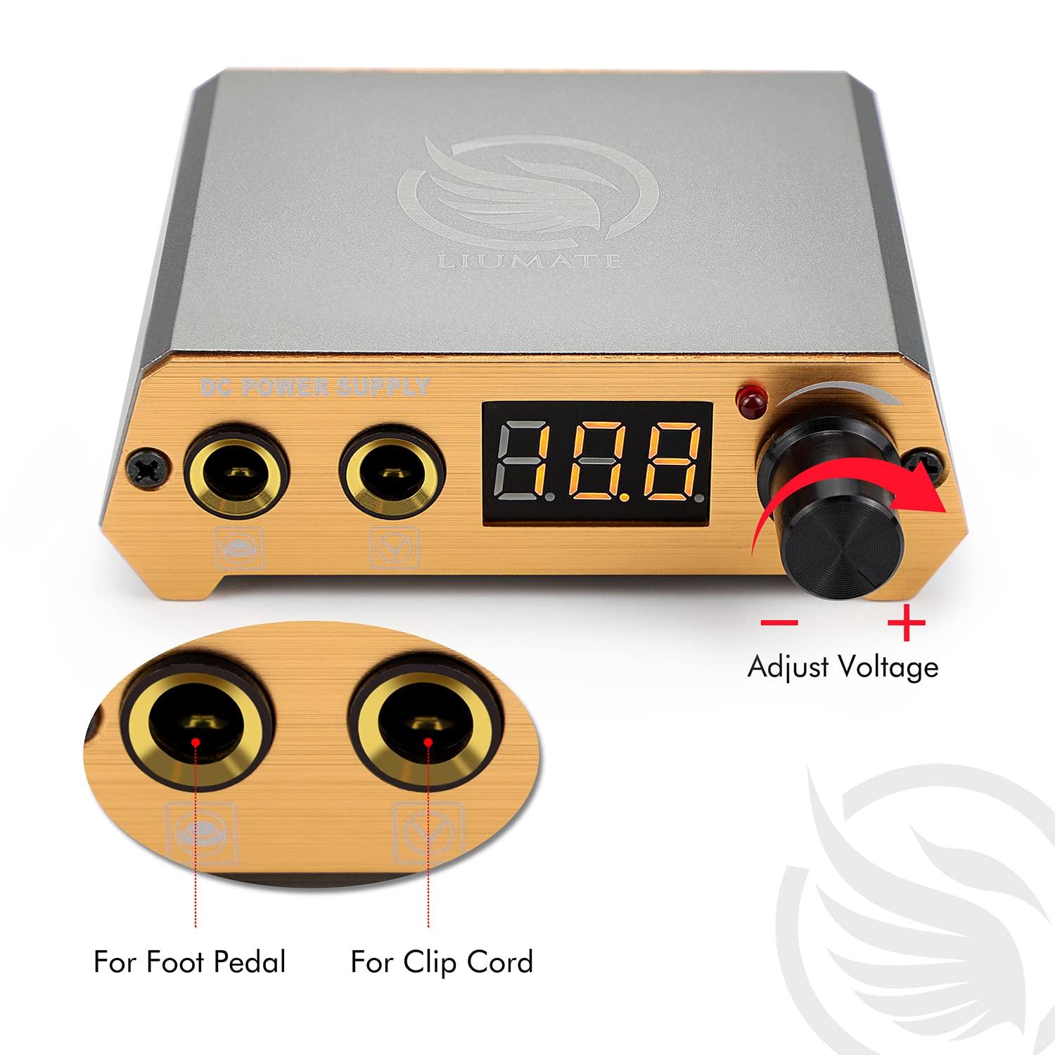 LIUMATE Tattoo Kit, Tattoo Pen Kit Rotary Tattoo Machine Kit Professional Complete Tattoo Gun Kit with Power Supply 20 Cartridge Needles 6 Color Tattoo Ink