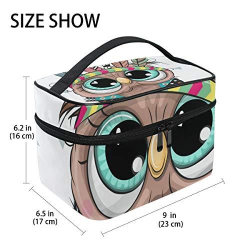 N/C JRDD Cosmetic Bag Cute Tribal Owl Tote Makeup Bag Organizer Toiletry Bags Travel Cosmetic Bag Large Capacity Cosmetic Train Cases Cosmetic Bags For Women