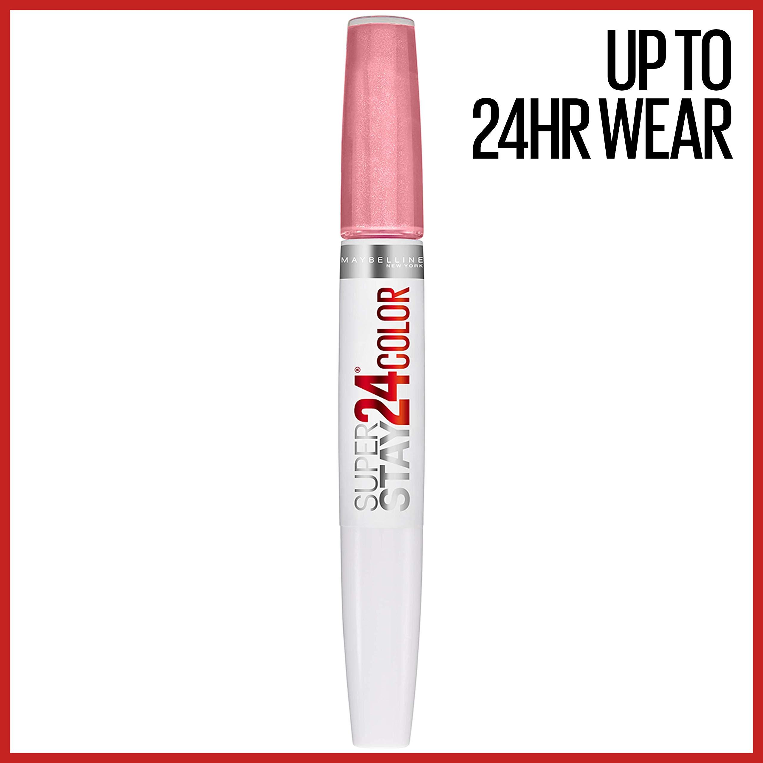 MAYBELLINE MAYBELLINE Super Stay 24 Long Lasting Liquid Lipstick with Balm, So Pearly Pink and Constant Toast Shades, 1 Count Each