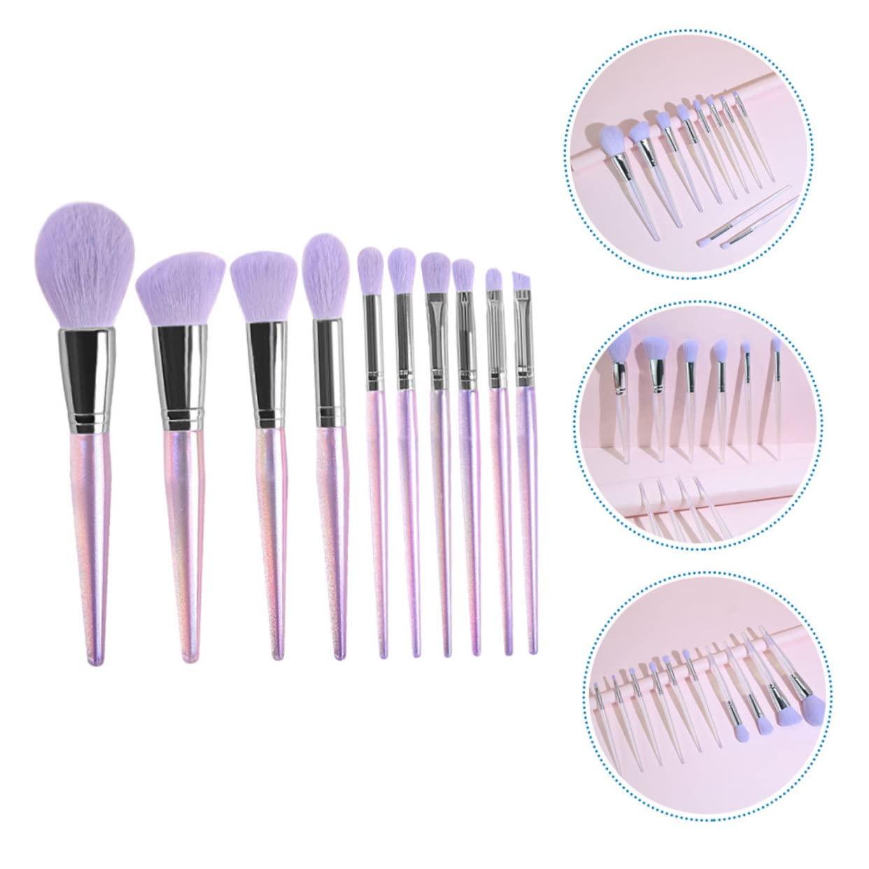 minkissy minkissy Make up Kits Women 10pcs Makeup Brushes Set Blush Brush Professional Makeup Brush Compact Size for Travel