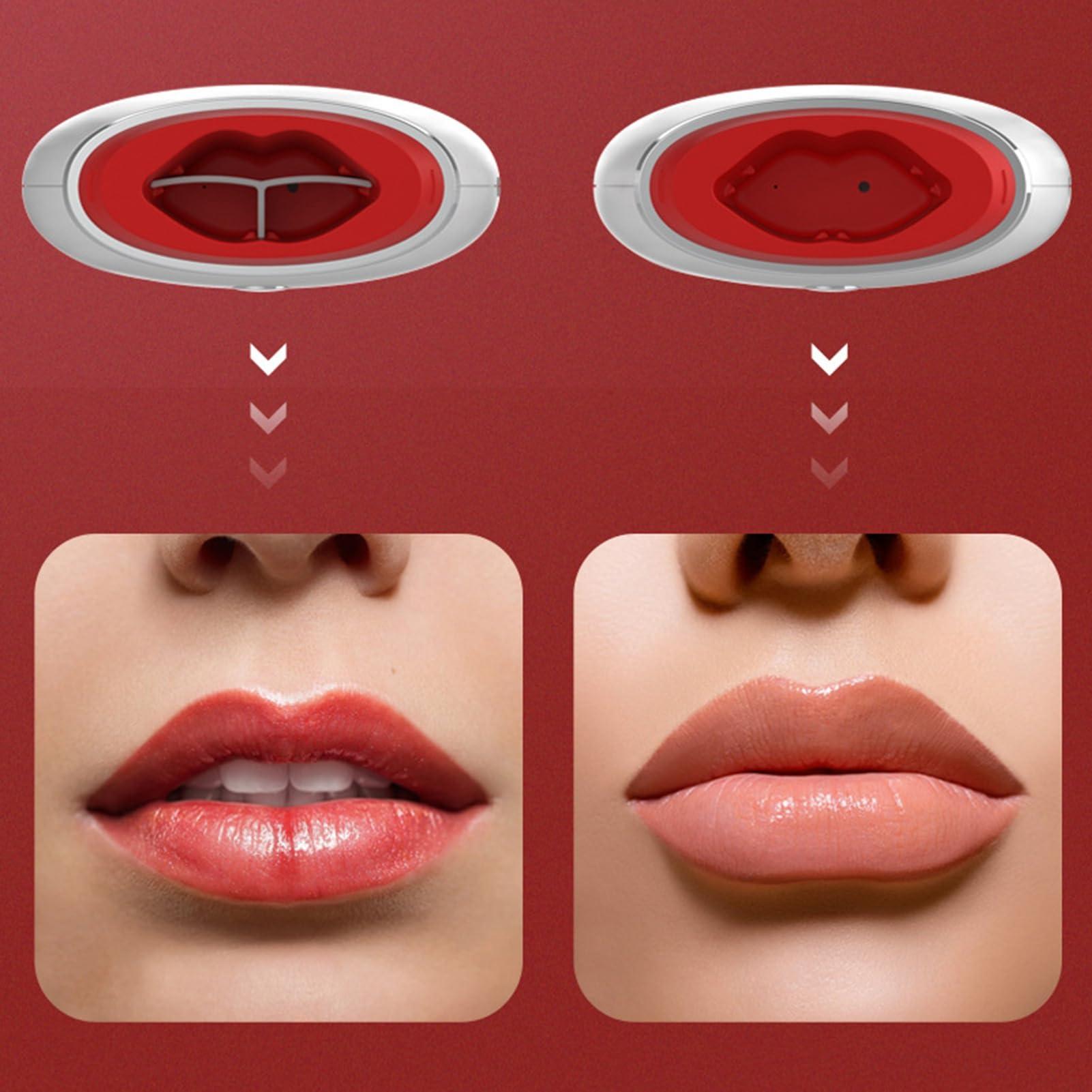 Smalibal Electric Lip Vacuum Plumper Lip Plumper Tool Lip Augmentation Beauty Device Lip Enhancer One Button to Switch Between 3 Gears Black