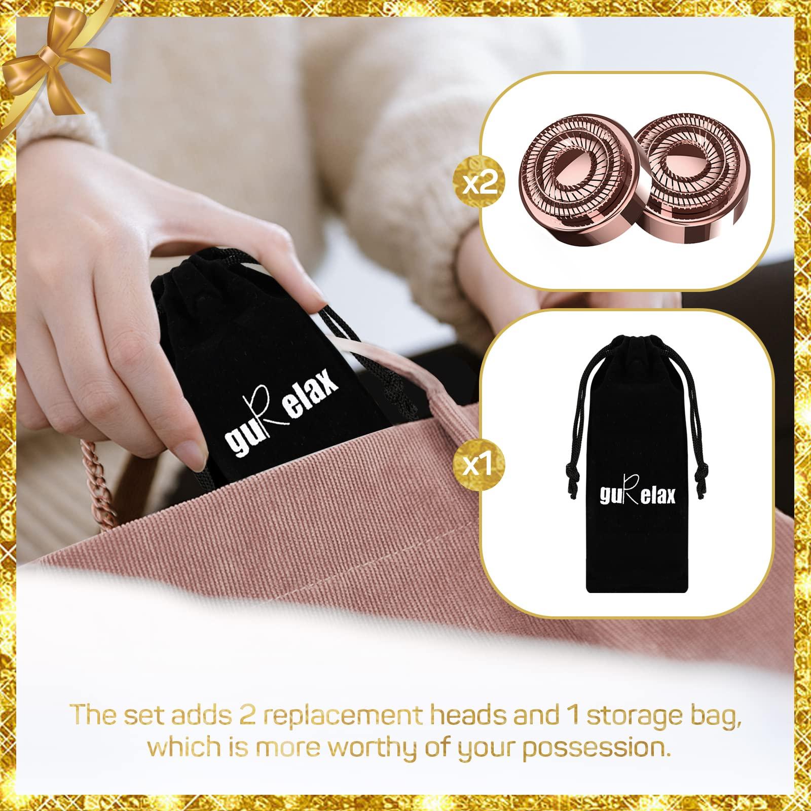 gurelax gurelax Facial Hair Removal for Women(with 2 x Replacement Heads) Facial Hair Remover, Hair Removal Device, Best Gift for Mom/Wife/Girlfriend