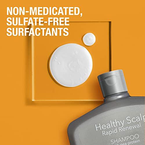 Neutrogena Neutrogena Healthy Scalp Rapid Renewal Shampoo & Conditioner with Pea Protein, UV Damage Protecting Shampoo for Strong Healthy-Looking Hair, 12 Fl Oz