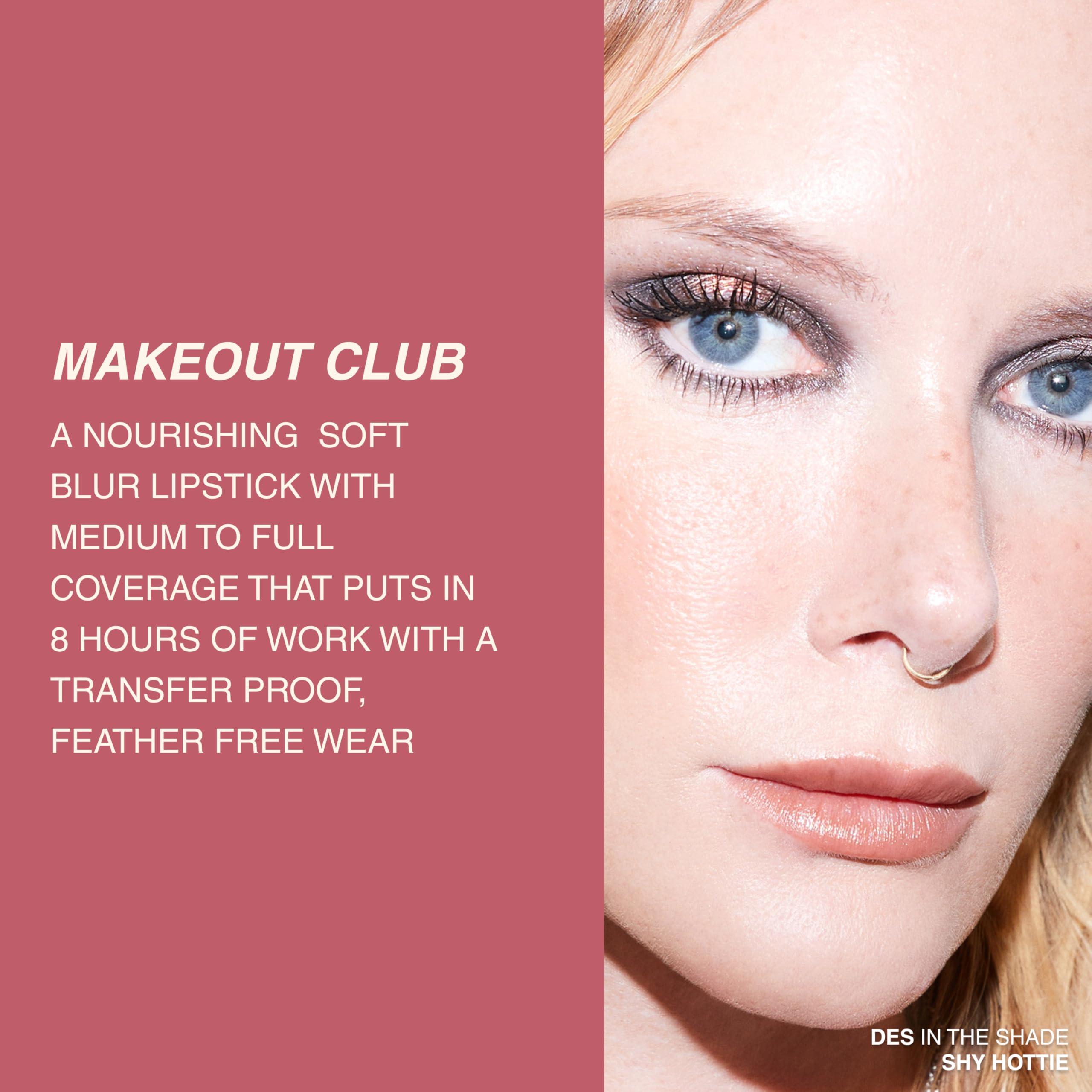 Freck Beauty Freck Beauty MAKEOUT CLUB Soft Blur Lipstick - Medium-to-Full Coverage, 8 Hour Wear, Transfer-Proof, Buildable Soft Matte Finish, Wearable Color for All Skin Tones, Main Charater - Rose Brown