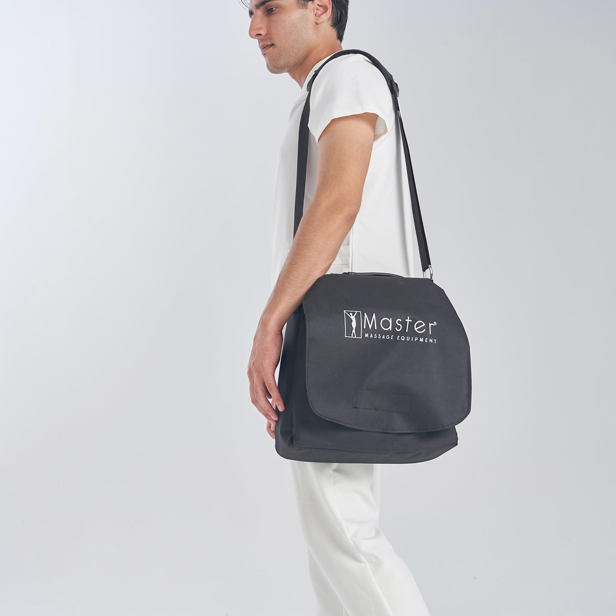 Master Massage Master Massage Home Massage Kit Professional, Adjustable Headrest & PU Face Cushion for Private Masseuse, Face Down Mattress Top Massage Kit Family Use (Cinnamon)