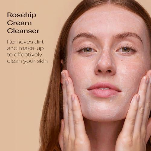 Trilogy Trilogy Rosehip Cream Cleanser, Hydrating Facial Cleanser with Prickly Pear Complex, 6.76 fl oz