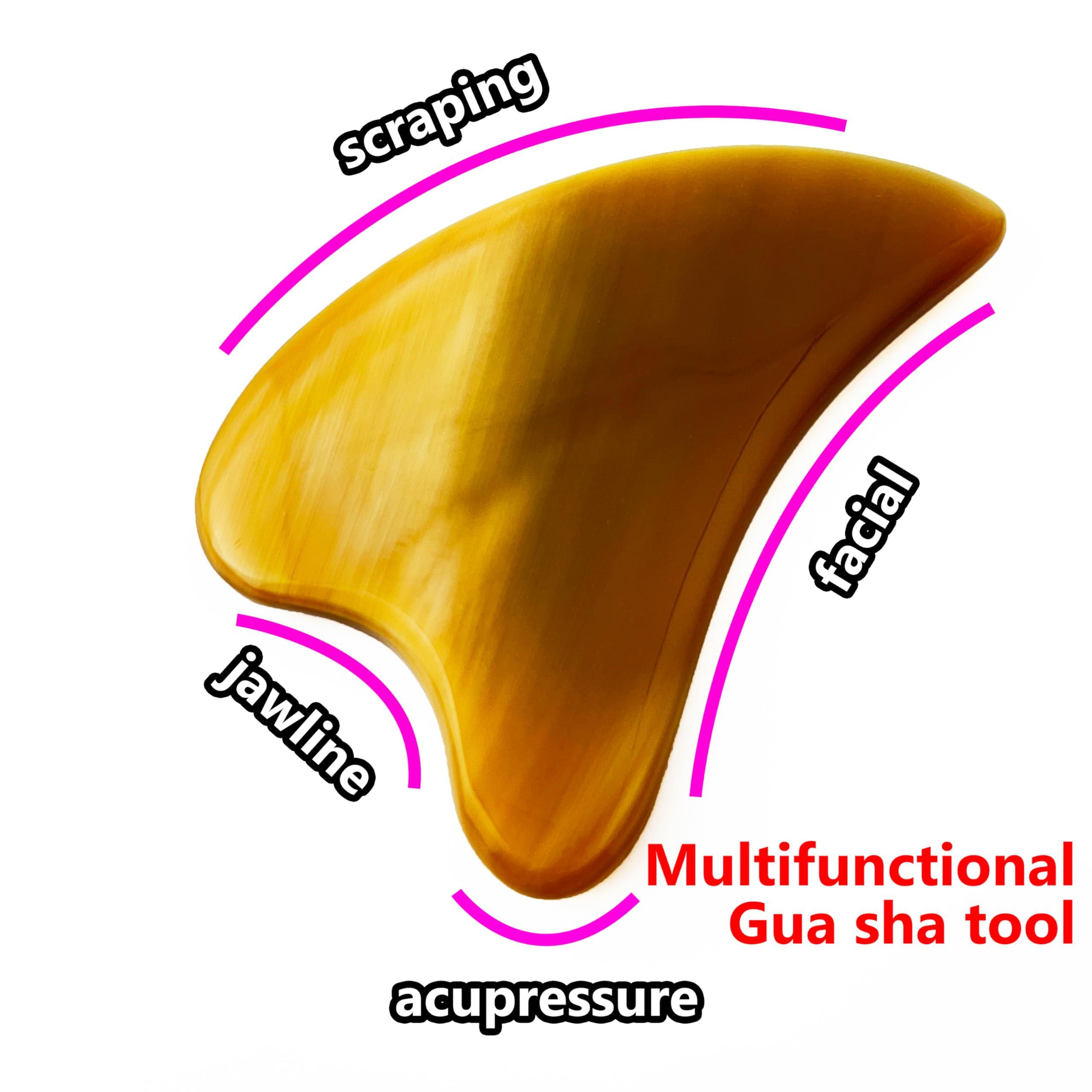 ARTINIQUE ARTINIQUE Gua Sha, Gua Sha Facial Tools, Guasha Tool for Face, Face Massager Tool, Hornheart Gua Sha for Puffiness, Facial Gua Sha Massage for Rejuvenated Skin, Anti-Aging, Effective Wrinkle Reduction