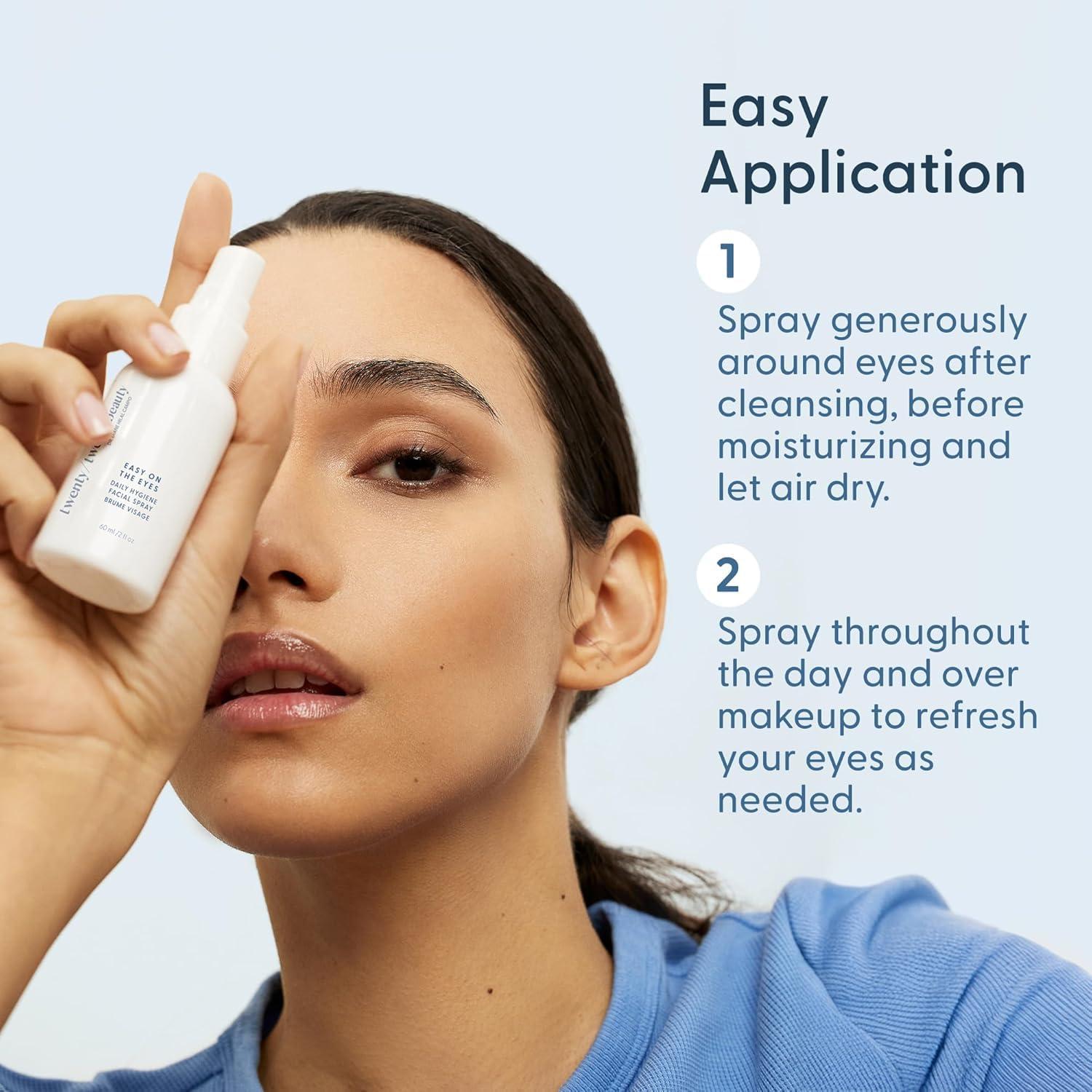 twenty/twenty beauty twenty/twenty Easy On The Eyes  0.02% Hypochlorous Acid Spray to Cleanse Eyelashes  Reduce Eyelid Irritation  Safe for Sensitive Skin  Ophthalmologist DevelopedVegan, Clean Ingredients  60ml