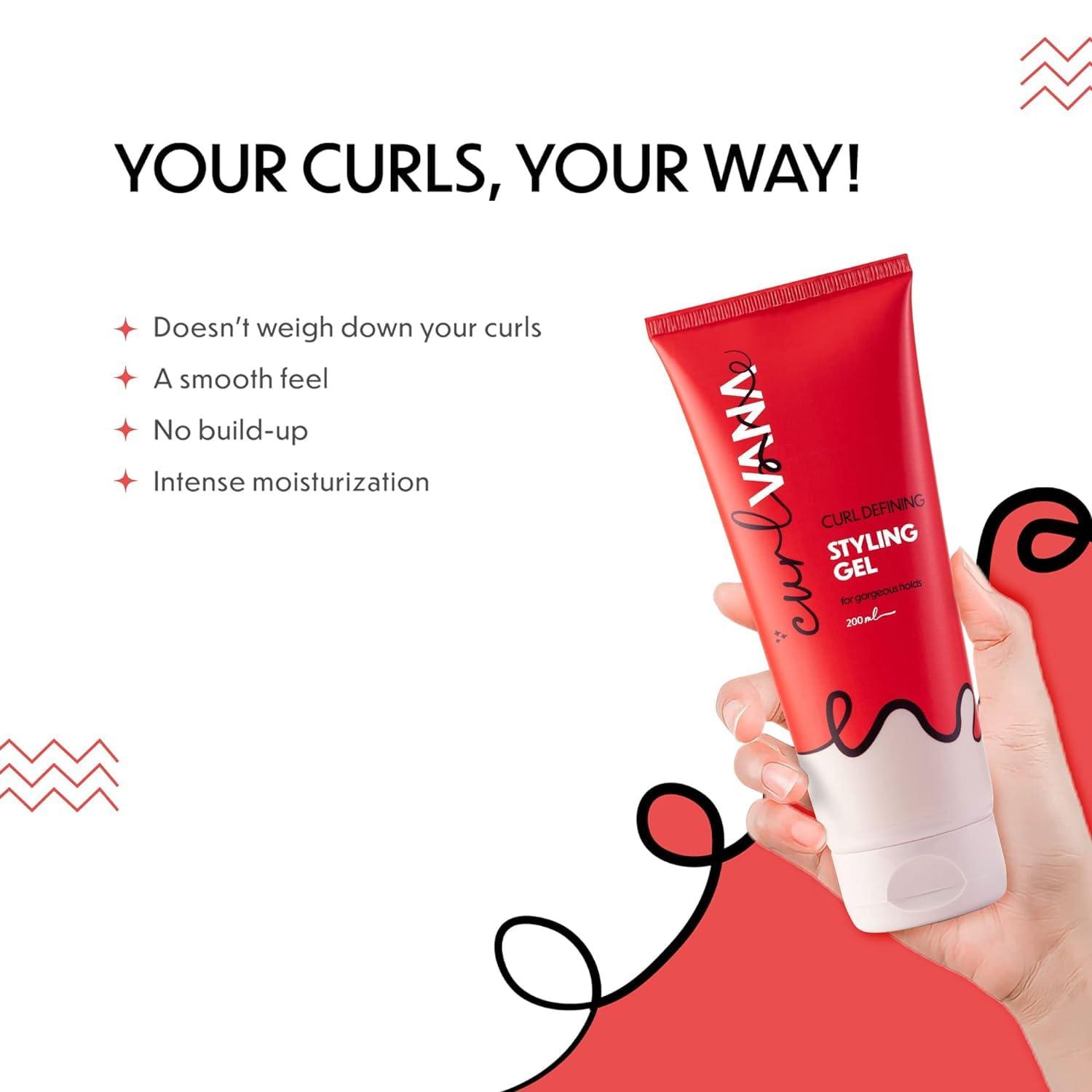 Generic Curl Defining All in One Styling Gel | For Women and Men with Curly, Wavy, Coily Hair CG-Friendly | Provides Definition & Intense Moisturization | Zero-Frizz All-Weather- 200ml