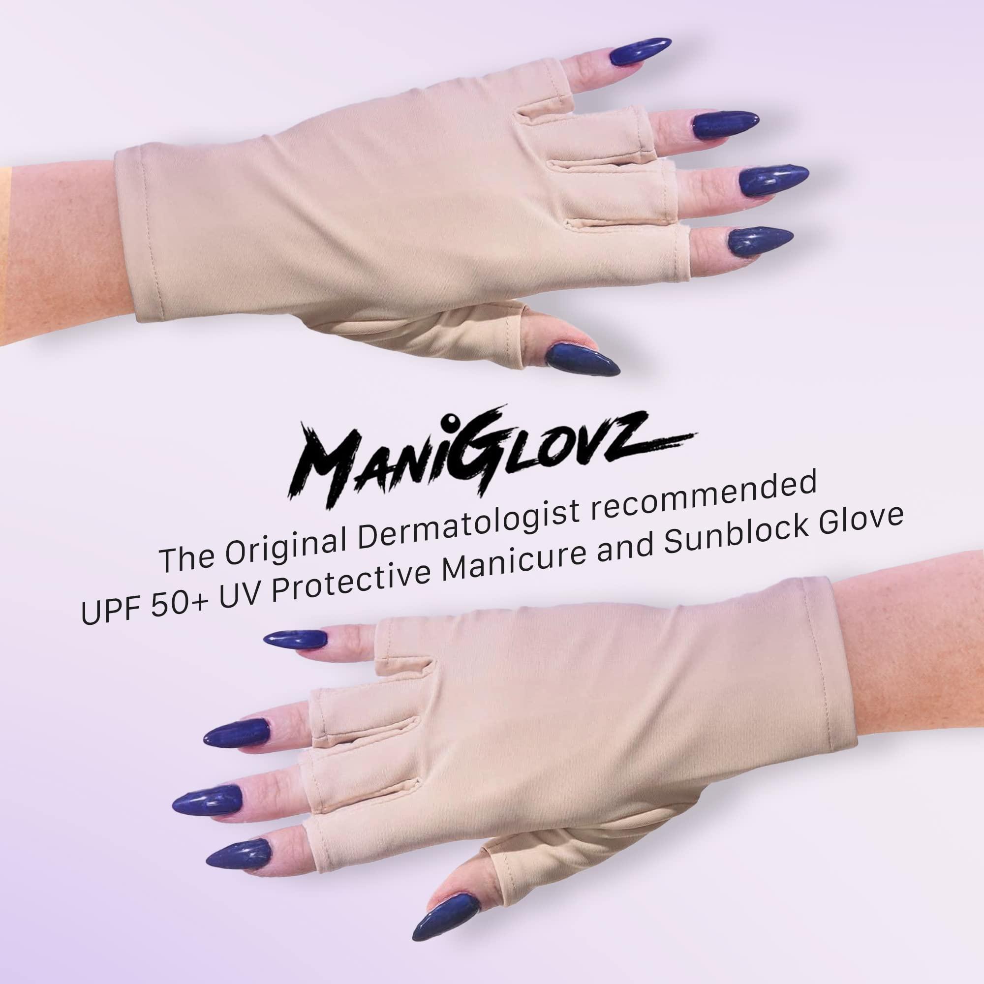 ManiGlovz ManiGlovz UV Protection Gloves for Nails - Royal Blue, One Size Fits All