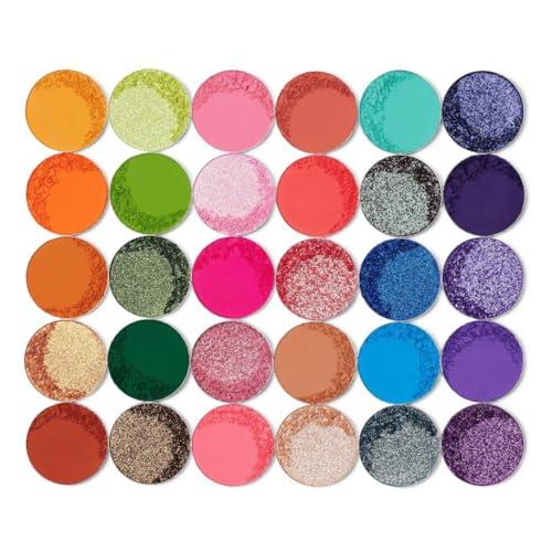 Juvia's Place Juvia\'s Place Palette Culture - Yellow, Greens, Pink, Purple, Orange, Chromatic & Glitter Shades, 30 Pigmented Makeup Palette for Eye Color & Shine, Pressed