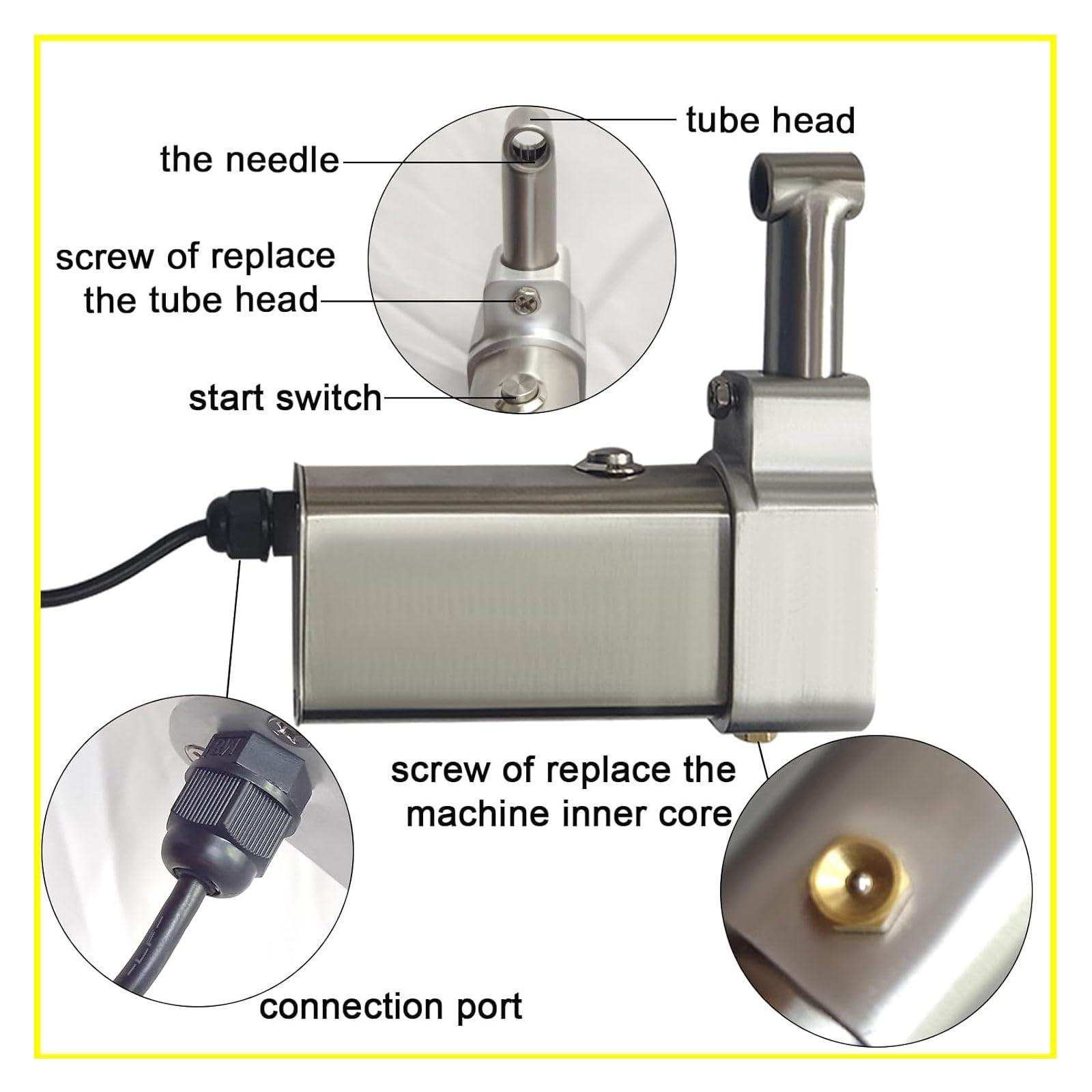 RIBONI Dreadlocks Machine, Instant Dreadlock Machine for Locs Electric Handheld Portable Dreadlock Maker with 6 Heads, Automatic Dreadlock Machine Quick and Easy DIY Dreadlocks Braiding Hair