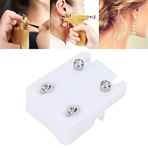 GOTOTOP 12 Pairs Stainless Steel Stud Earrings, Premium Ear Piercing Gun, Steel Safe Ear Piercing Gun Tools Kit Ear Stud Earplug Earring For Ears Nose Navel Lip