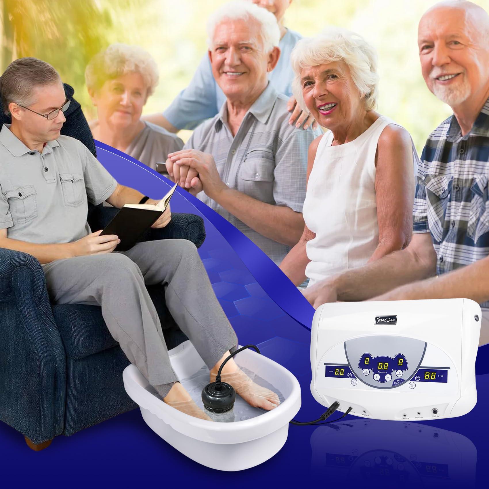 Lecaung Lecaung Ionic ion Detox Foot Machine, Dual Ionic Ion Detox Aqua Foot Spa Cleanse Machine with Mp3 Player