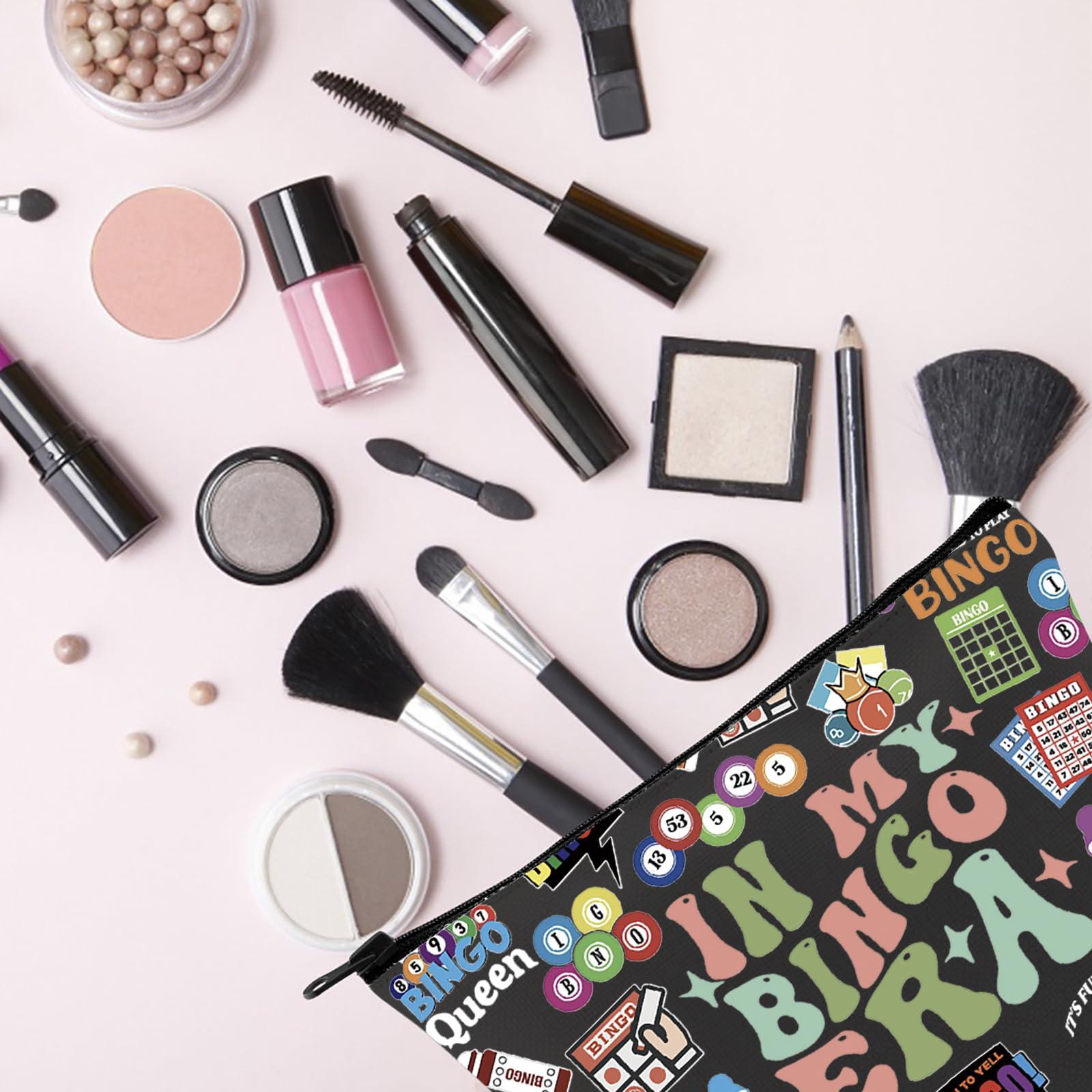 TSOTMO TSOTMO Bingo Player Gift Gambler Gift Lucky Bingo In My Bingo Era Bingo Bag For Women Bingo Lover (BLK- BINGO ERA)