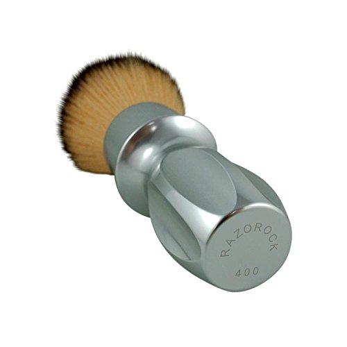 RazoRock RazoRock 400 Plissoft Synthetic Shaving Brush - Silver Handle