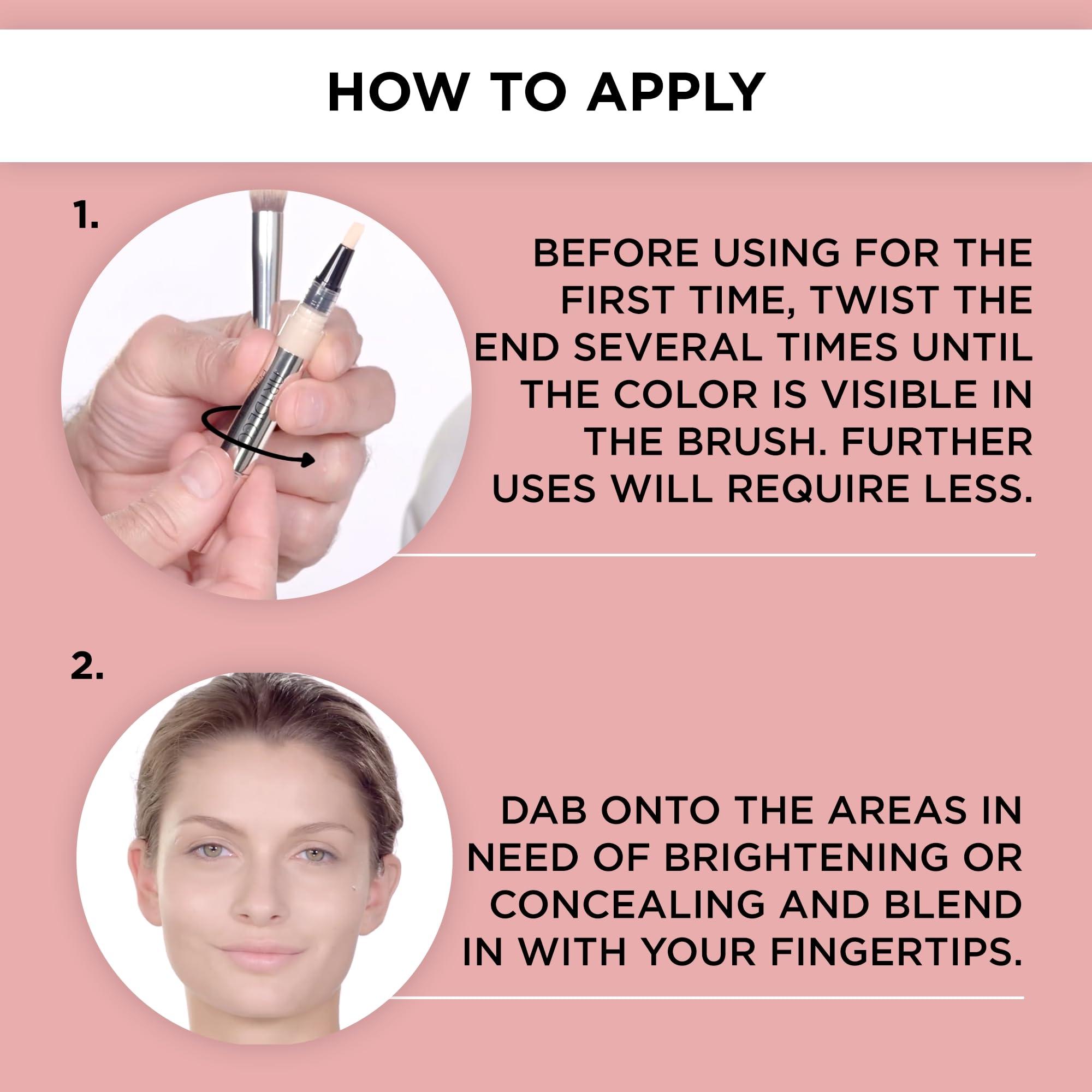 ARTDECO ARTDECO Perfect Teint Concealer - Neutral Light N12 - Light-Reflecting Concealer with Brush Applicator - No Signs of Tiredness - Medium Coverage - Water-Resistant - Long Lasting - Makeup - 0.07 Fl Oz