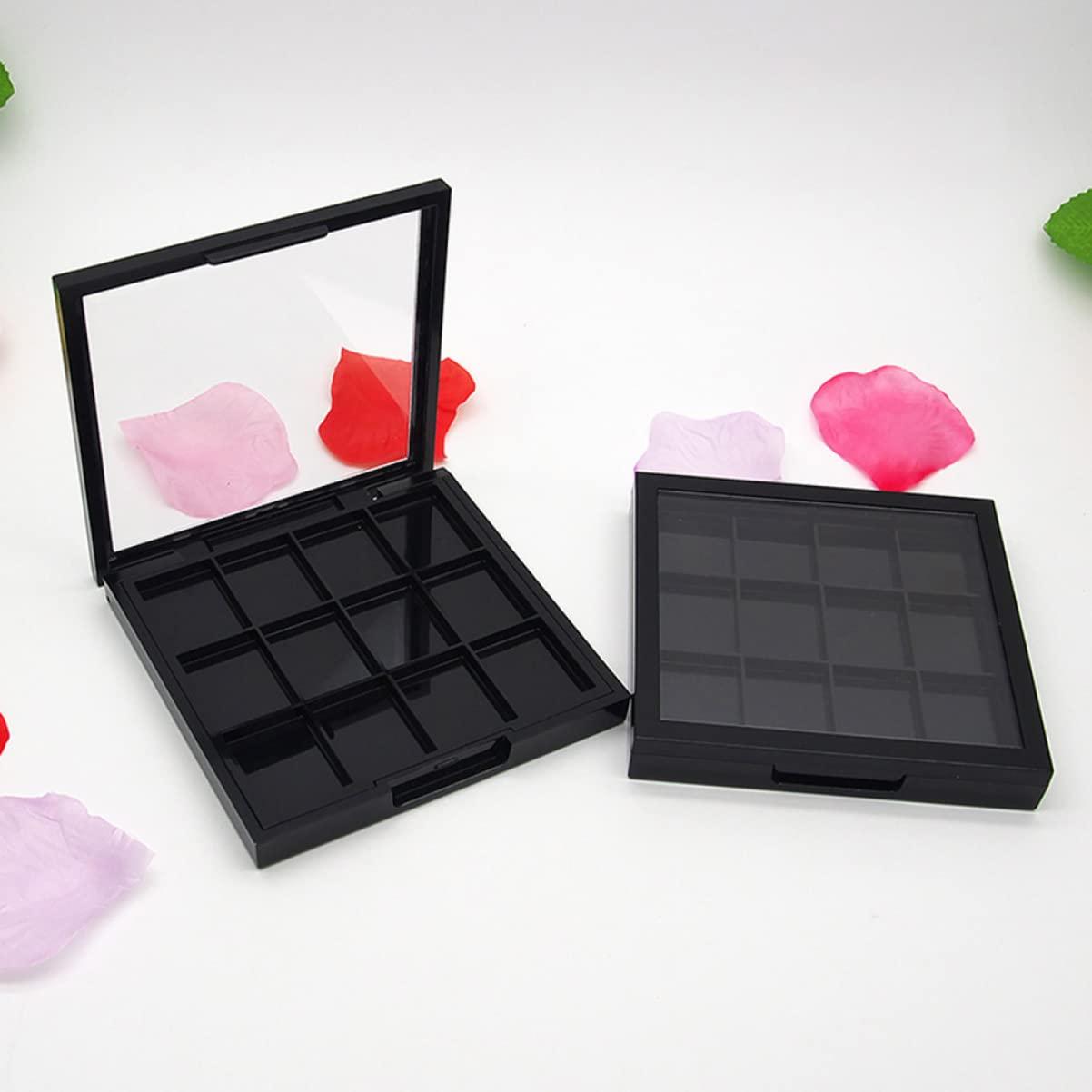 FRCOLOR FRCOLOR 12 Grid DIY Eye Shadow Dish Storage Box for Women Girls Beginners Empty Makeup Tte Palette