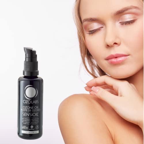 OZOLABS OZONE SKIN CARE OZOLABS® | OZONATED OIL-SENSIOIL© | Exclusive blend of certified organic ozonated olive and sunflower oils | ISO 9001 | 1.7 fl. Oz.
