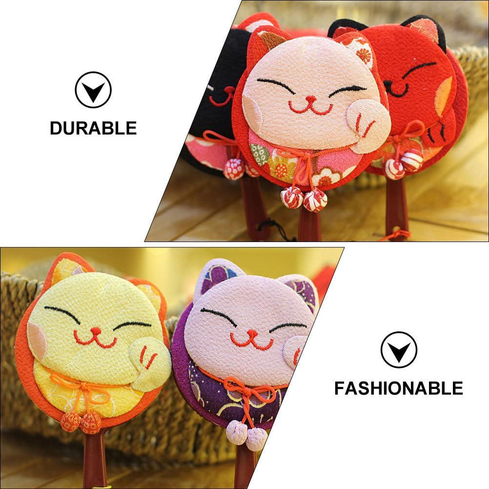 HEALLILY HEALLILY Pocket Mirror Hand Mirror Maneki Neko Handheld Mirror Japanese Lucky Cat Fortune Cat Design Lightweight Mirror Portable Mirror Travel Makeup Mirror Random Color Double Sided Mirror