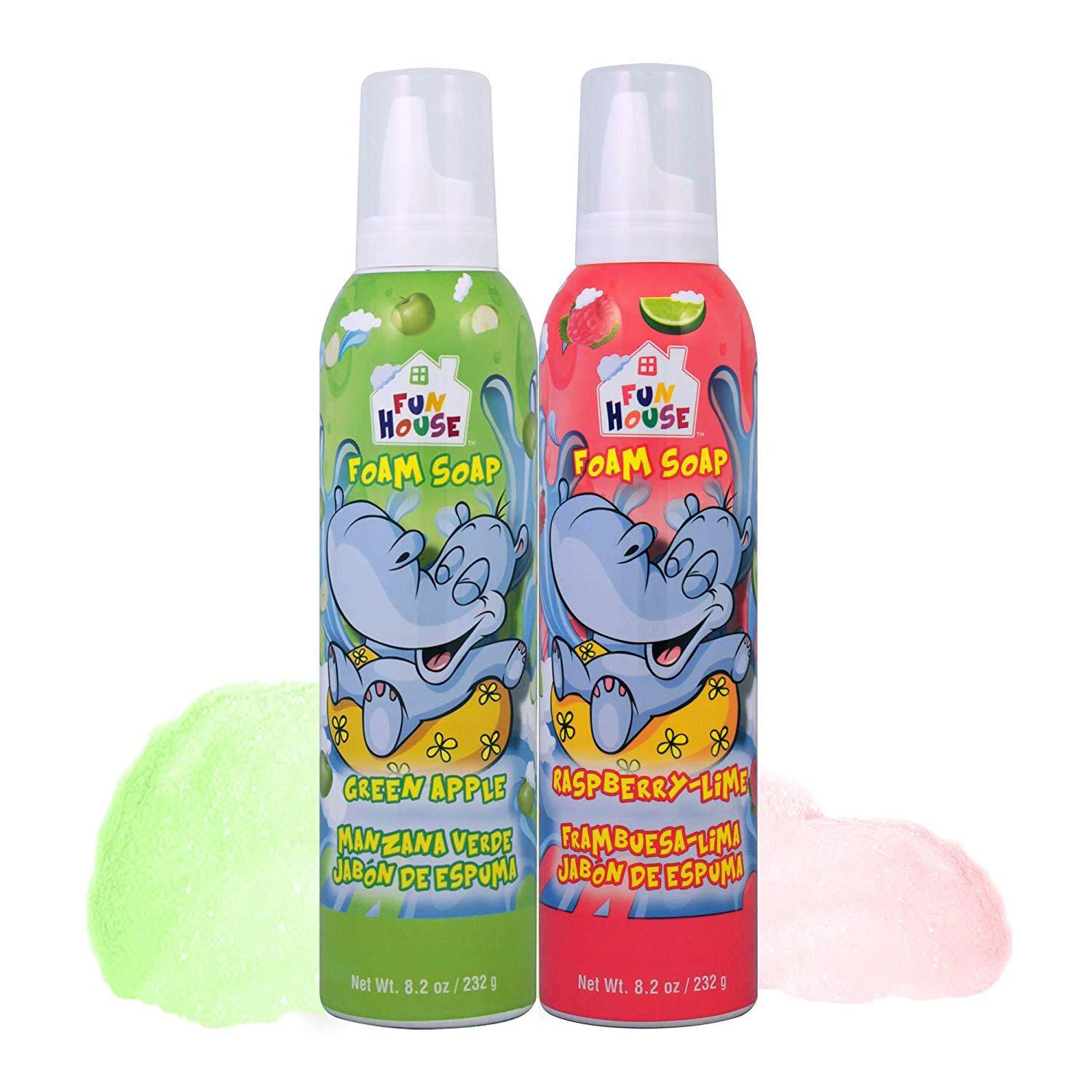 Moneysworth & Best Moneysworth & Best Fun House Kids Foam Soap green Apple & raspberry-Lime, 2 Pack 14423