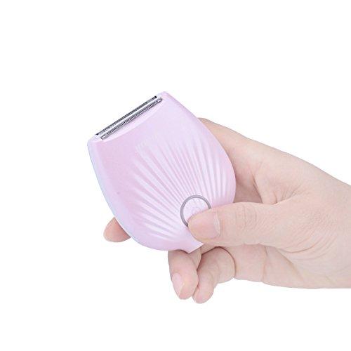 Zeerkeer Electric Razor for Women, ZEERKEER Lady Shaver, Rechargeable & Waterproof Women Shaver, Hair Removal Trimmer Use Wet or Dry (Pink)