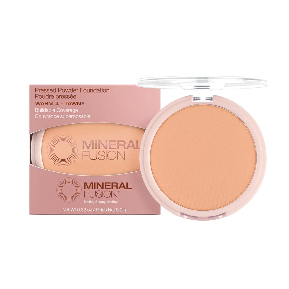 Mineral Fusion Mineral Fusion Pressed Powder Foundation, Warm 4, 0.32 Ounce