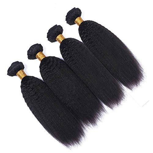 Tony beauty hair Tony Beauty Hair Kinky Straight Malaysian Human Hair Weave Extensions Wholesale 3/4Pcs Lot Iralian Coarse Yaki Virgin Remy Human Hair Bundles Deals 7A Grade Hair Weaving (10 12 14)
