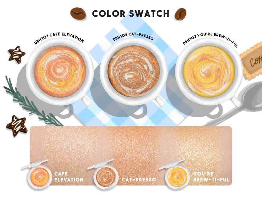 J.CAT BEAUTY J.CAT BEAUTY Deja Brew Latte Highlighter, You are Brew-Ti-Ful, Women\'s Makeup and Accessories, 1 Count (Pack of 1)