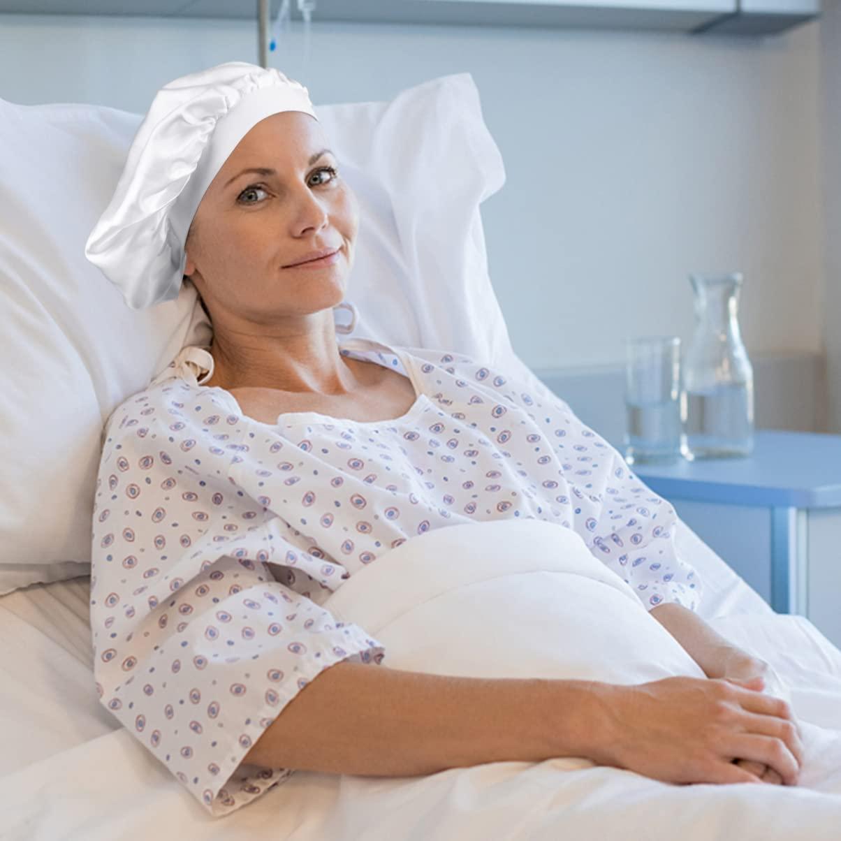 CALLARON CALLARON Bonnet Bath Hat for Women Reusable Shower Caps Spa Bathing Shower Hat Bath Caps Satin 3Pcs