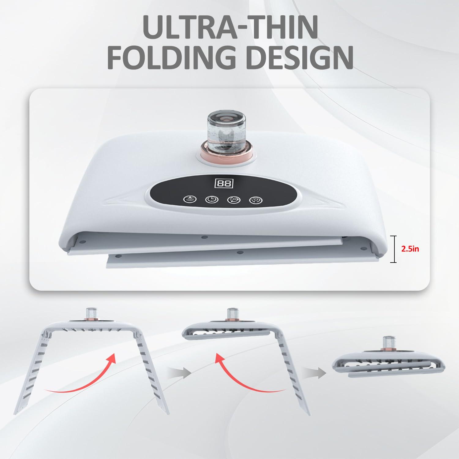 KEXIKELE Red Light Therapy for Face,Led Face Mask Light Therapy Red and Blue Rejuvenation Tool SPA Equipment,Led Neck Body Hand Mask for Skincare at Home