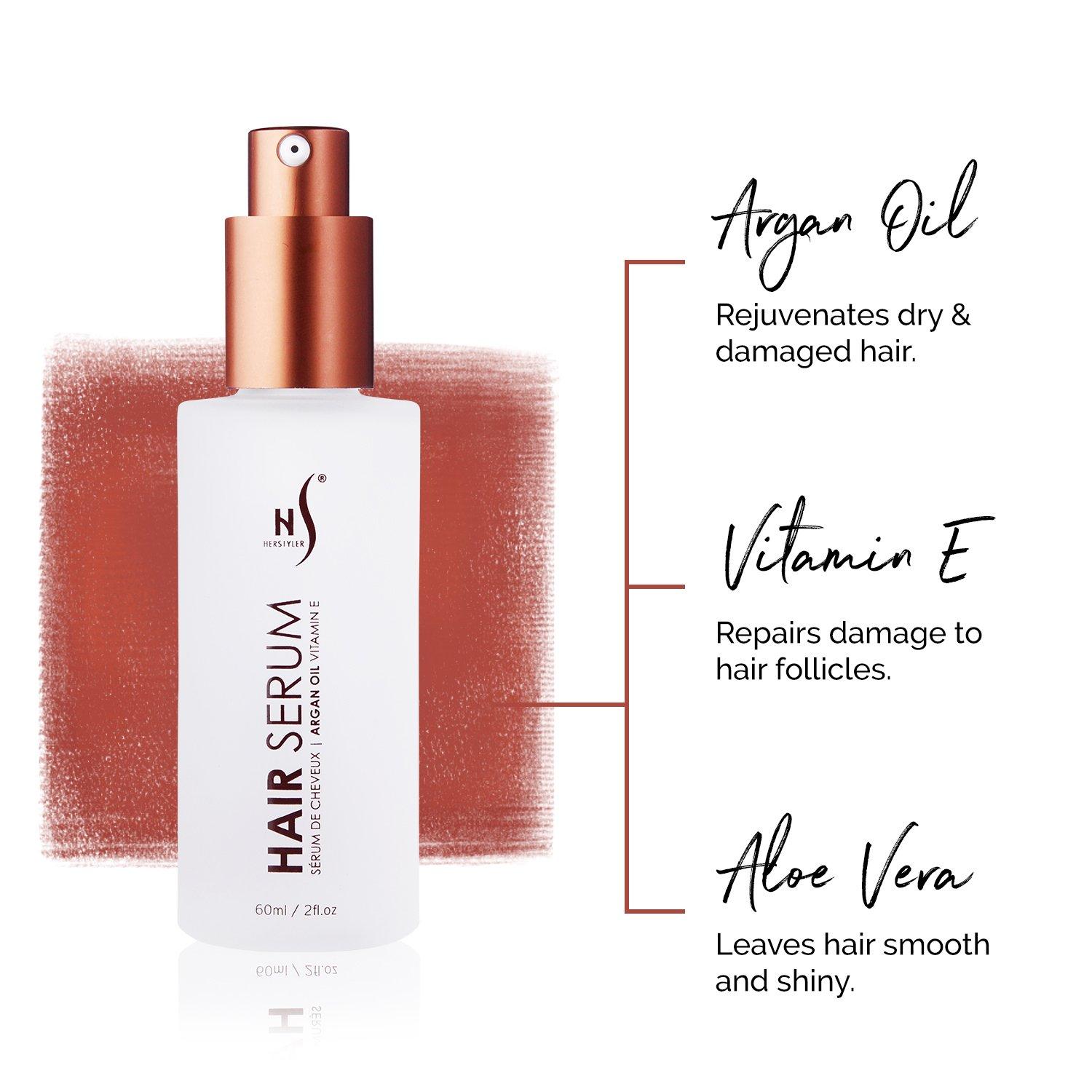 HerStyler HerStyler Argan Oil Hair Serum, Castor Oil Hair Serum Biotin Hair Serum Set