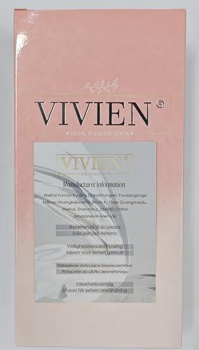 Vivien Vivien 24 Inch Nano Bead Hair Extensions Real Human Hair Jet Black Nano Extensions Human Hair Black Invisible Long Human Hair 50G/50S