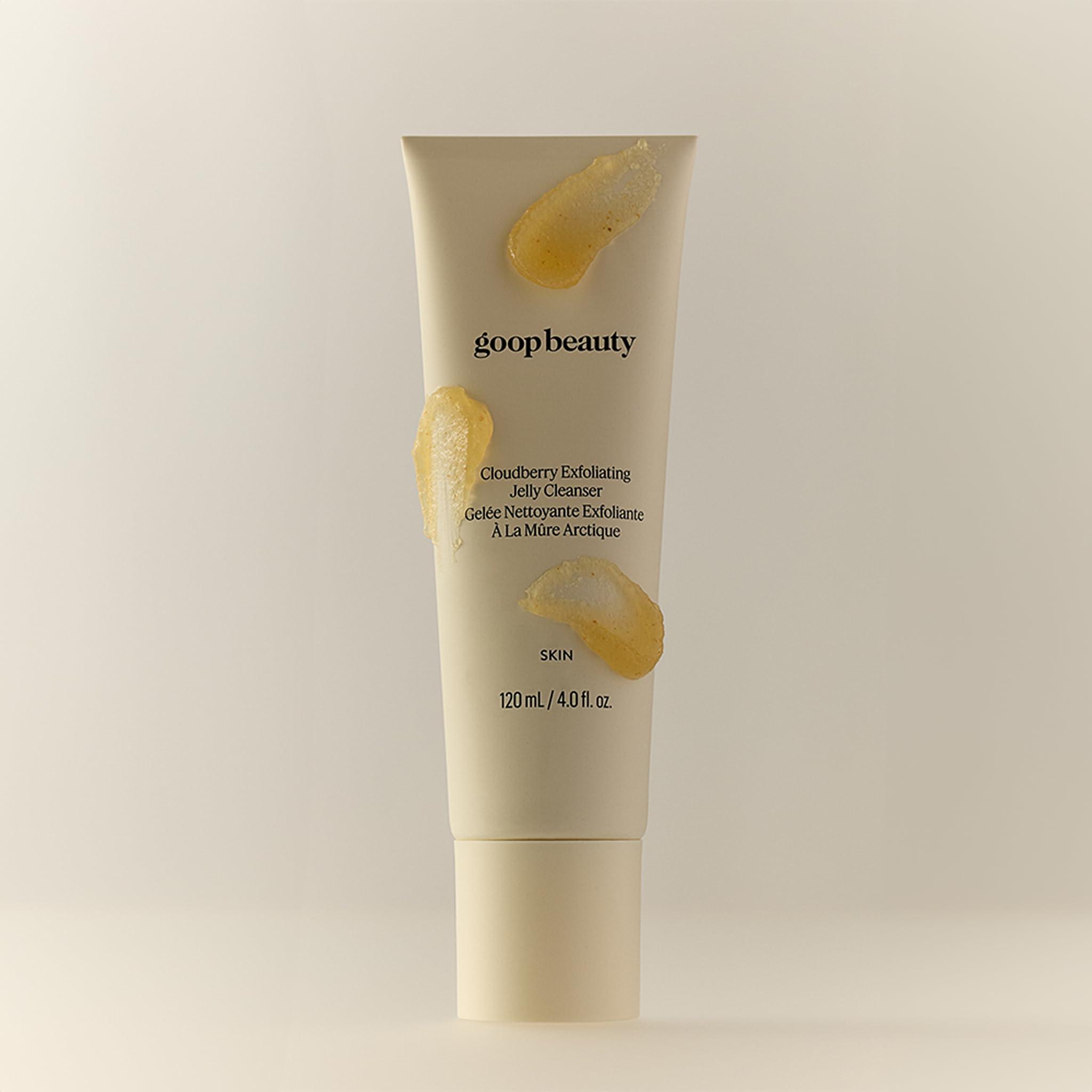 goop goop Beauty Exfoliating Jelly Cleanser | Face Wash to Cleanse, Smooth, & Brighten Skin | Light Citrusy-Vetiver Scent | 4 fl oz | Paraben and Silicone Free