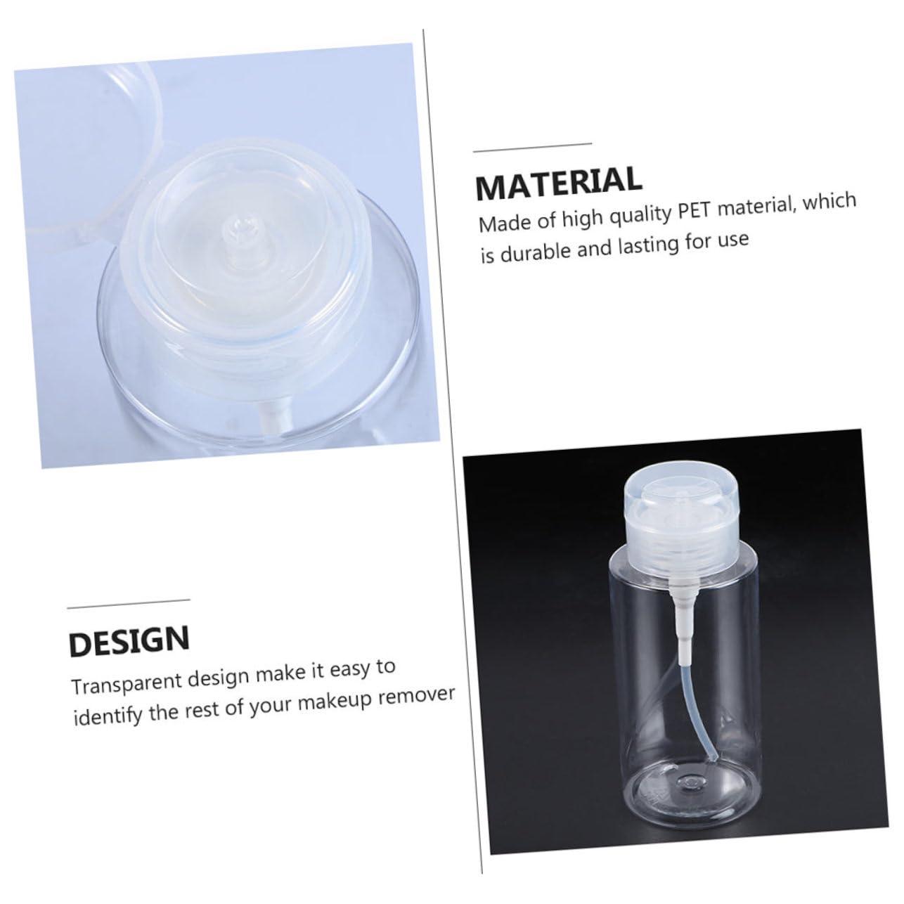 Baluue Baluue 5pcs Makeup Remover Bottle Airless Pump Bottle Travel Containers for Liquids Liquid Pumping Dispenser Travel Liquid Container Travel Portable Bottle Mini Water Bottle White The Pet