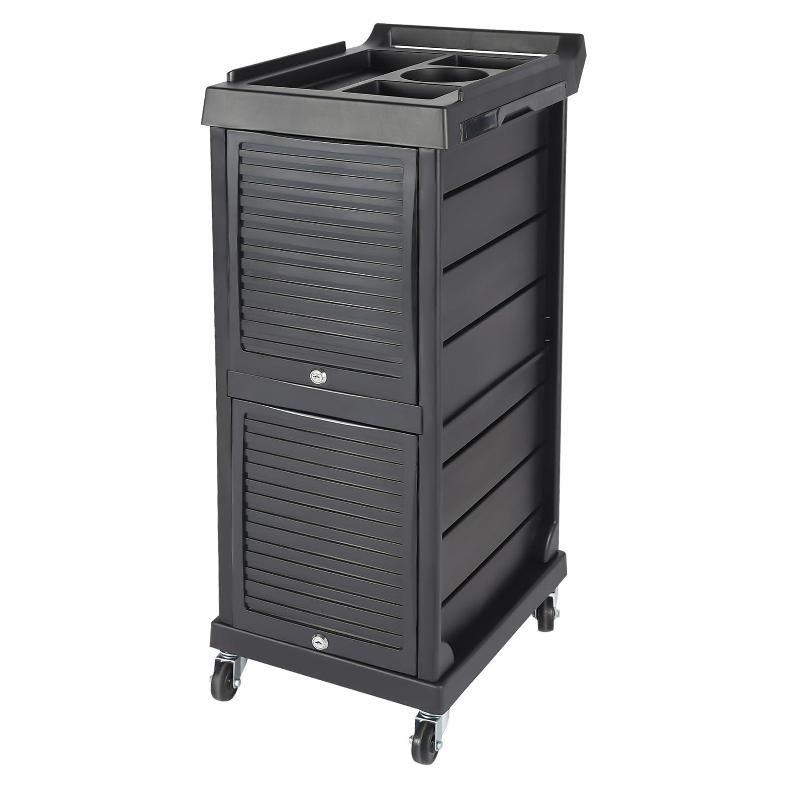 Lemoeyes Salon Trolley Cart - 7 Layers Beauty Rolling Cart with 4 Universal Wheels - Barber Organizer Multi Drawers Storage Cabinet for Hair Salon Supplies Multipurpose Tool Cart