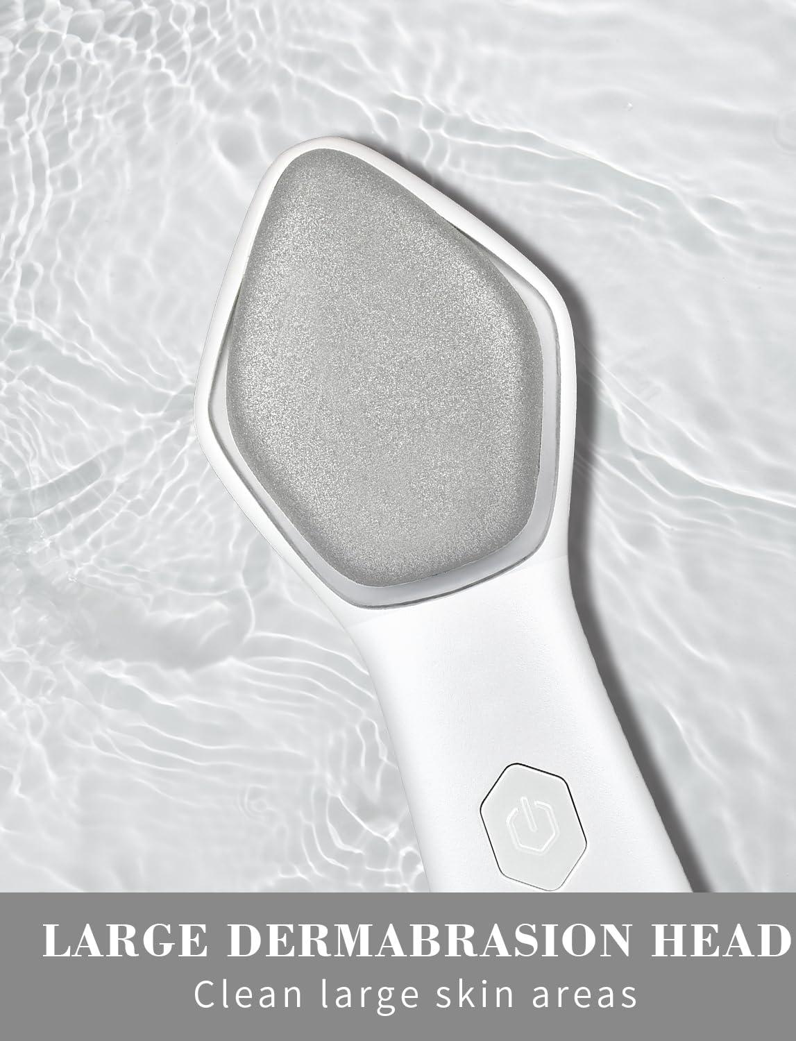 NEWDERMO NEWDERMO 2-in-1 Microdermabrasion Machine for Facial, Diamond Microdermabrasion Device USB Rechargeable (Pink) with Microdermabrasion Machine Pro(White)