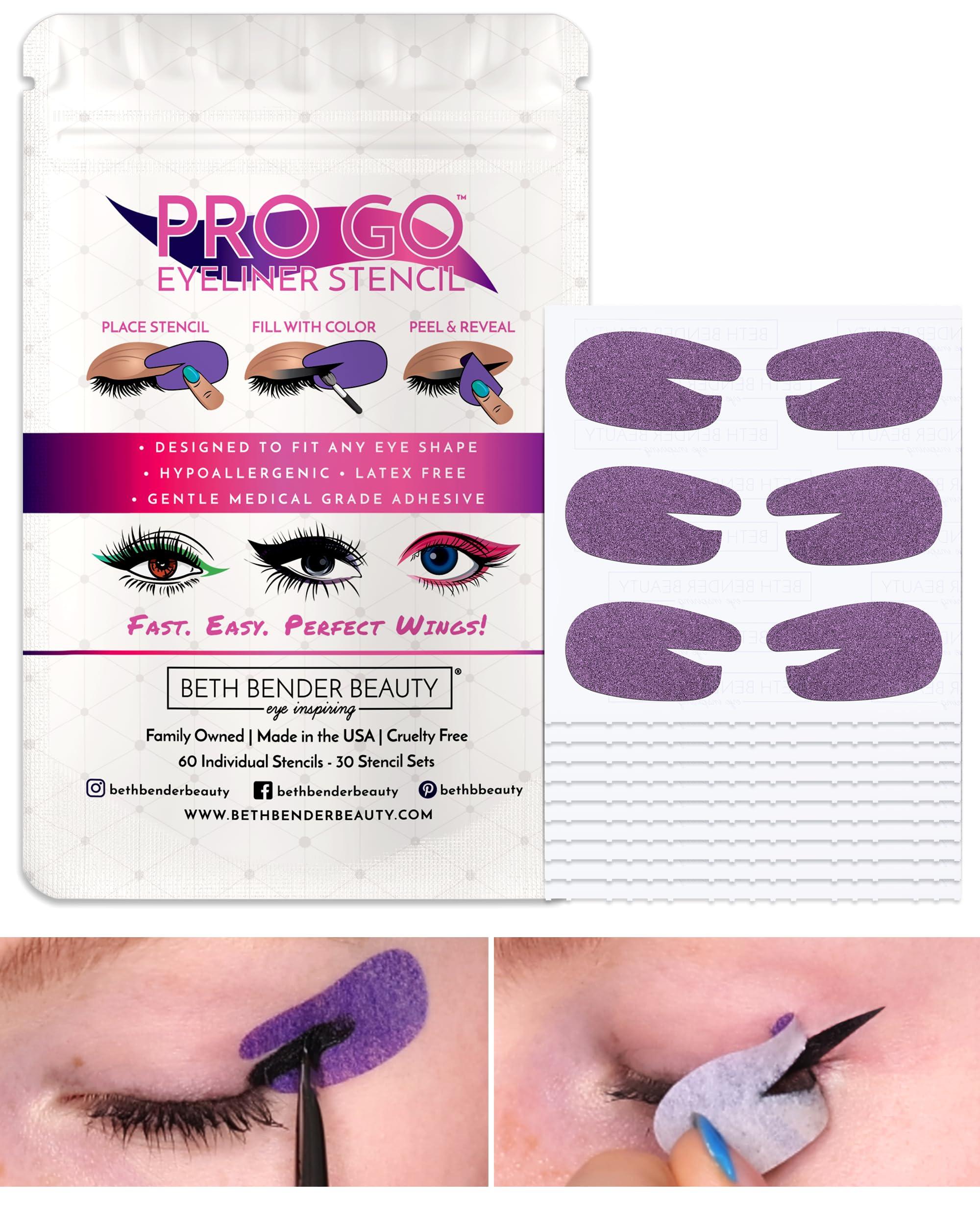 Beth Bender Beauty Beth Bender Beauty Pro Go Eyeliner Stencil | Cat Eyeliner Stencil | Made in USA | Cruelty Free & Vegan (1-Pack)