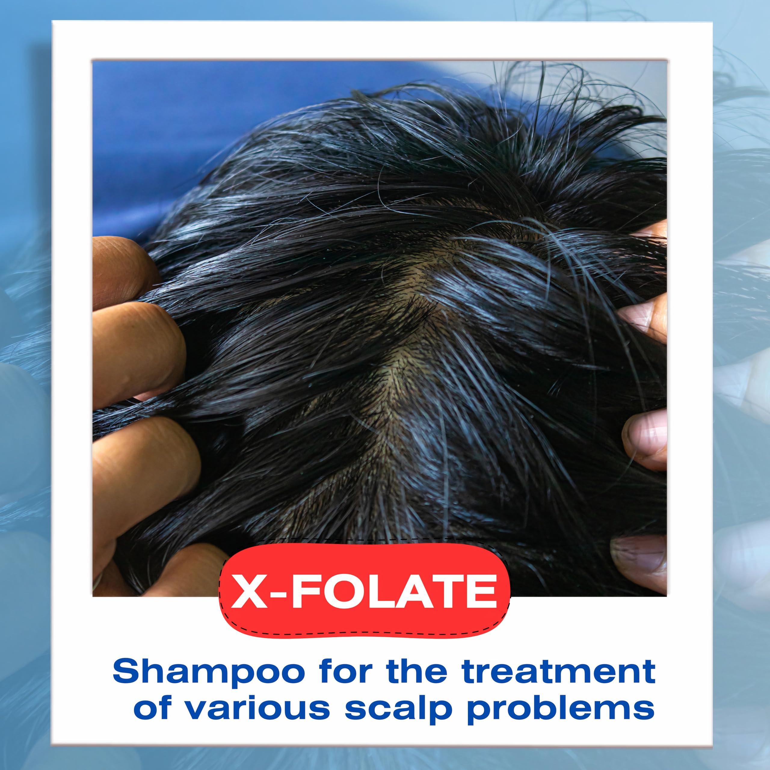 Mediceuticals Mediceuticals X-Folate Shampoo Anti Dandruff Shampoo for Women and Men Persistent Dandruff Control For Scaly, Flaky Scalp and Scalp Buildup - Reduces Itching - Large 33.8 oz (1 Liter)