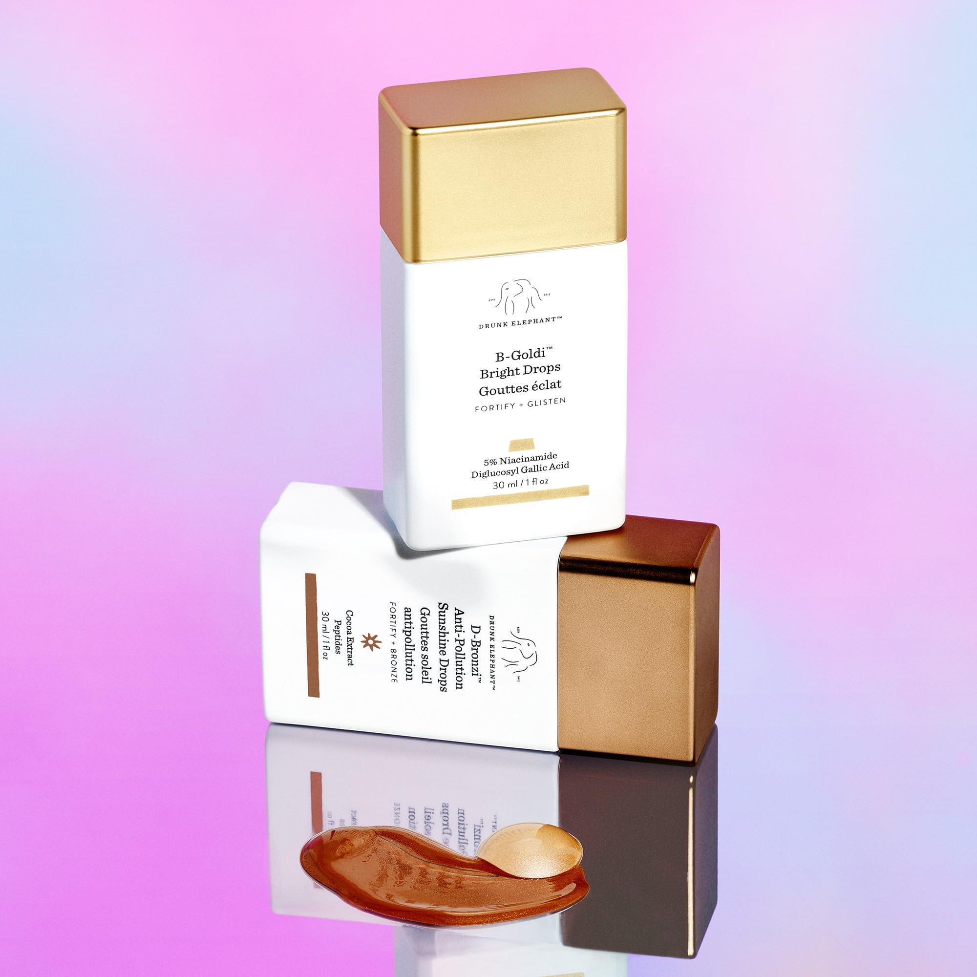 Drunk Elephant Drunk Elephant Time to Reflect Kit - includes B-Goldi Bright Drops (30 ml/1 fl oz) and D-Bronzi Anti-Pollution Sunshine Drops (30 ml/1 fl oz)