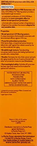 La Roche-Posay La Roche-Posay Anthelios Melt-In Milk Sunscreen SPF 60, Sunscreen For Body & Face, Broad Spectrum SPF + Antioxidants, Oil Free, Lightweight & Fast Absorbing, Oxybenzone Free