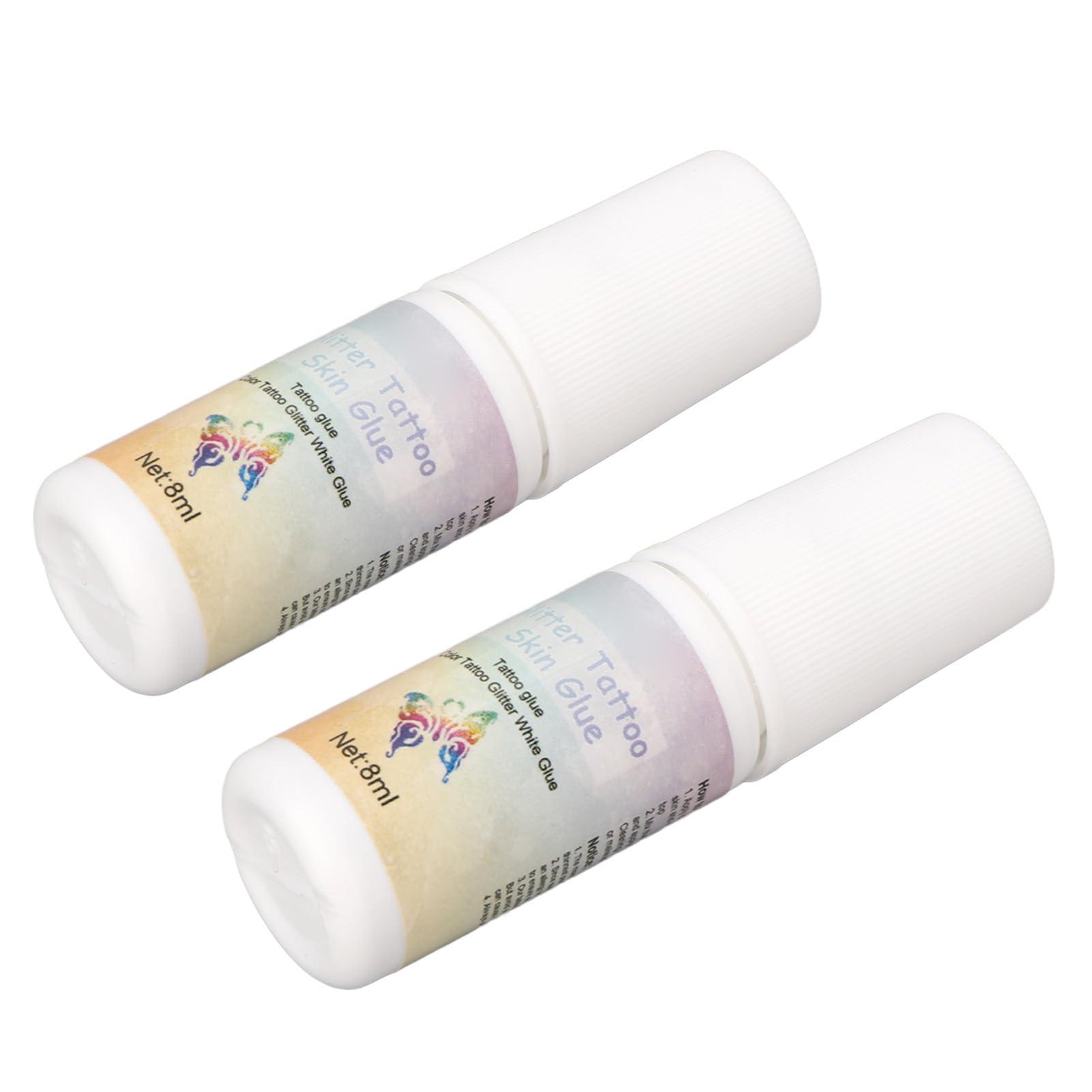 Airshi Glitter Body Skin Glue, Skin Friendly Glitter Makeup Glue Prevent Fall Off Removable Safe High Adhesive for Stages