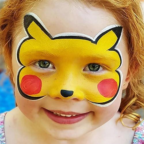 Mysense Mysense Yellow Face Body Paint Stick, Yellow Eye Black Stick, Cream Eye Paint for Baseball Softball Football Lacrosse, Non-toxic Facepaint for Halloween Costume Lion Tiger Cosplay Makeup