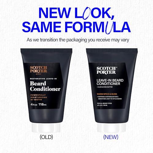 Scotch Porter Scotch Porter Restorative Leave-In Beard Conditioner Deep Conditioning Softener with Lightweight Feel, Reduces Frizz & Provides Long-lasting Hydration & Shine to Dull, Dry, Coarse Beards 4 oz.