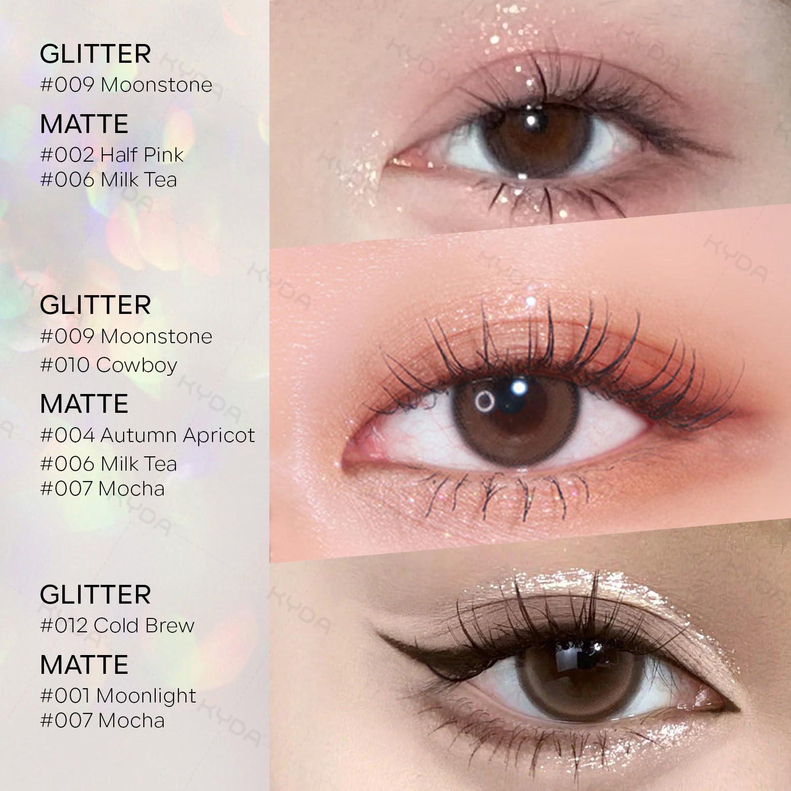 KYDA KYDA Single Matte Eyeshadow, Lavender Pink Eyeshadow, Ultra-fine Lightweight Powder, Multiuse Blendable Eyeshadow and Blush Makeup, Daily Matte Warm Tone Eyes Makeup, Half Pink