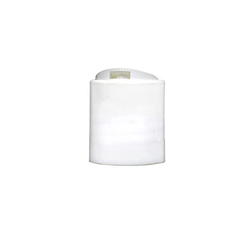 EcoJeannie EcoJeannie Wholesale 20/410 White Disc Top Caps Press Cap Dispensing Closure w/ 20mm Neck Diameter for Refillable Bottles - BPA-free (12000 Caps)