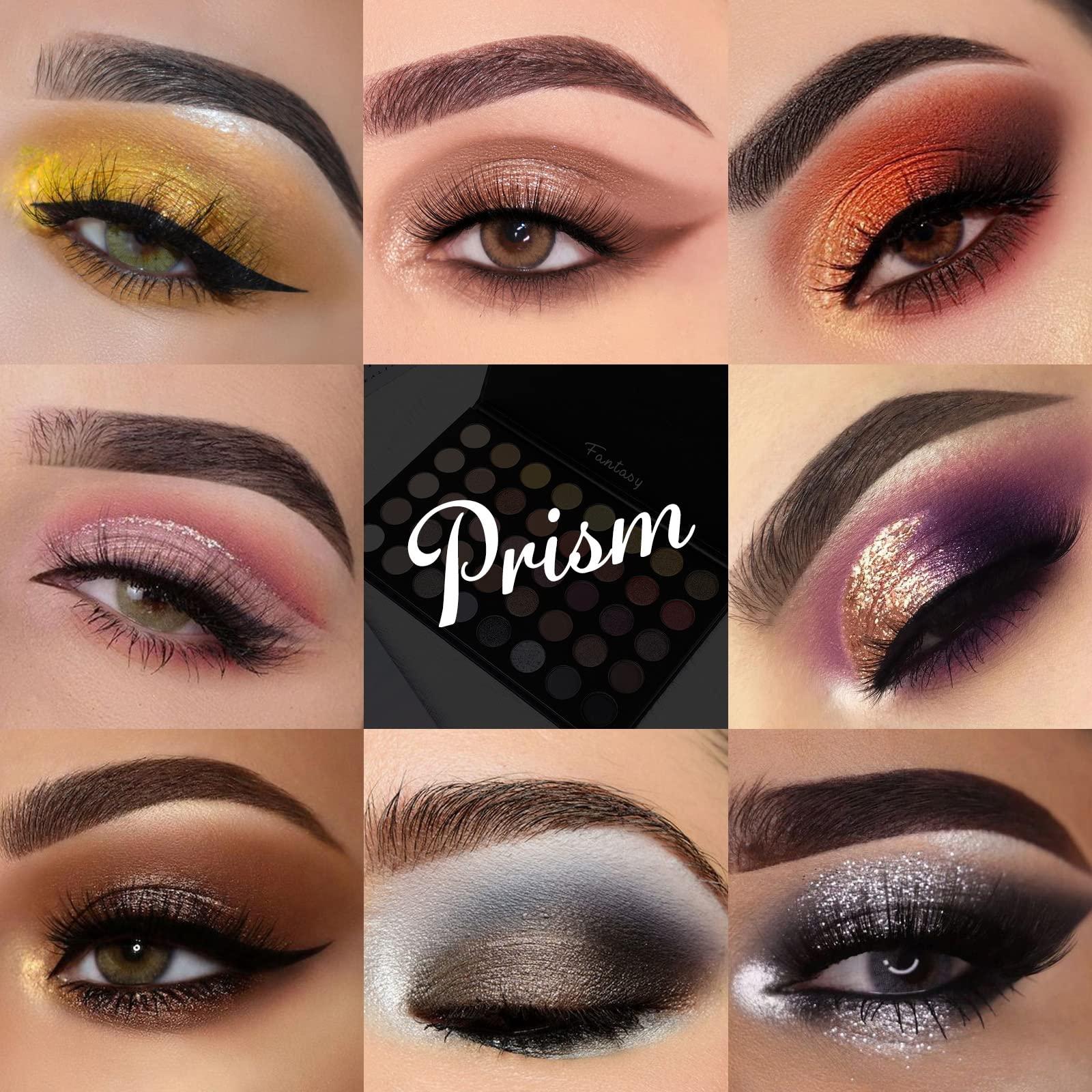 Prism Makeup Prism Makeup 40 Colors Neutral and Smokey Palette with 18 Colors Rosy Nudes Light Smokey Eyeshadow Set